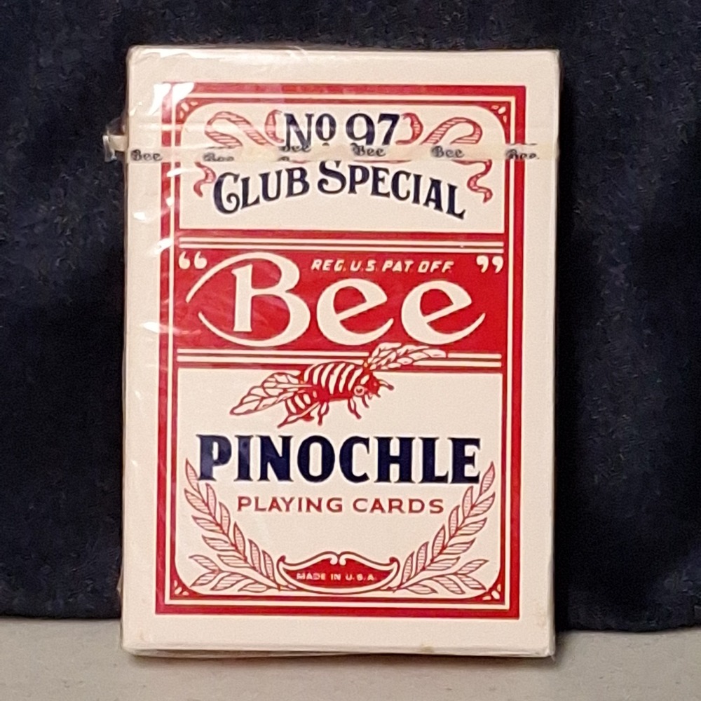 Collectible Playing Cards‎ BEE  #97 Pinochle Club Special Back 67 New Sealed